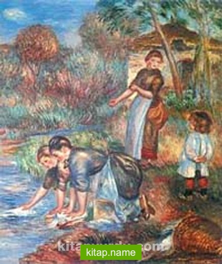 Çamaşırcı Kadınlar / Pierre Auguste Renoir (RPA 007-60×75) (Çerçevesiz)