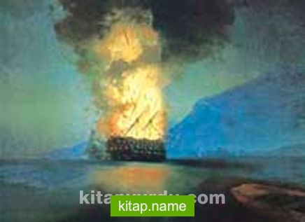 Patlayan Gemi-1900 / Ivan Konst. Aivazovsk (AIK 008-35×50) (Çerçevesiz)