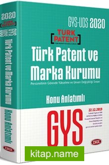 2020 GYS Türk Patent ve Marka Kurumu Konu Anlatımlı