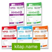 2022 KPSS Lise Önlisans Genel Yetenek Genel Kültür 5’li Deneme Paketi