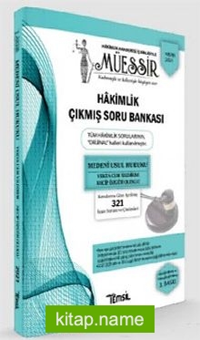 Müessir Adli-İdari Hakimlik Çıkmış Soru Bankası ve Çözümleri Medeni Usul Hukuku